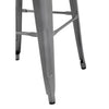 Bolero GM639 - Four Bistro High Stools with Wooden Seat Pads