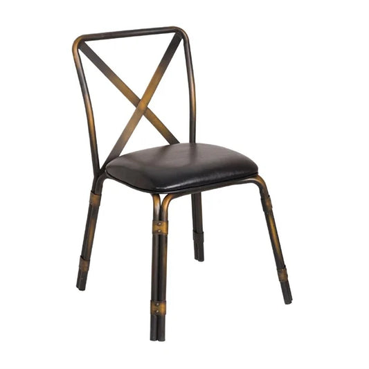 Bolero GM648 - Four Steel Chairs with Black PU Seats
