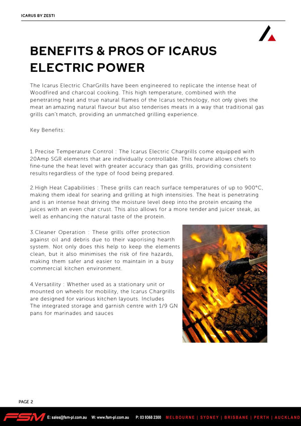 Icarus IG900 - Electric Char Grill