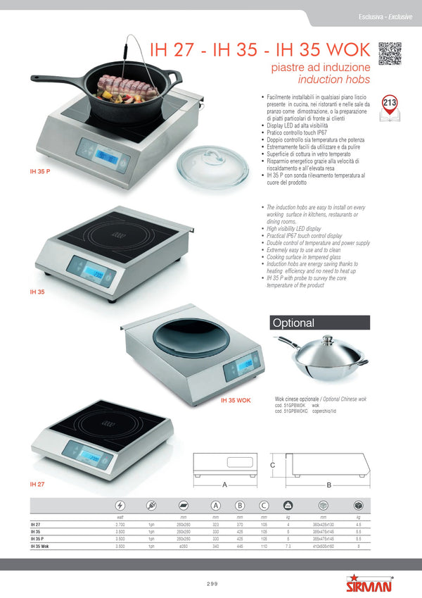 Sirman S51GPBT3552 IH35 - Induction Hob