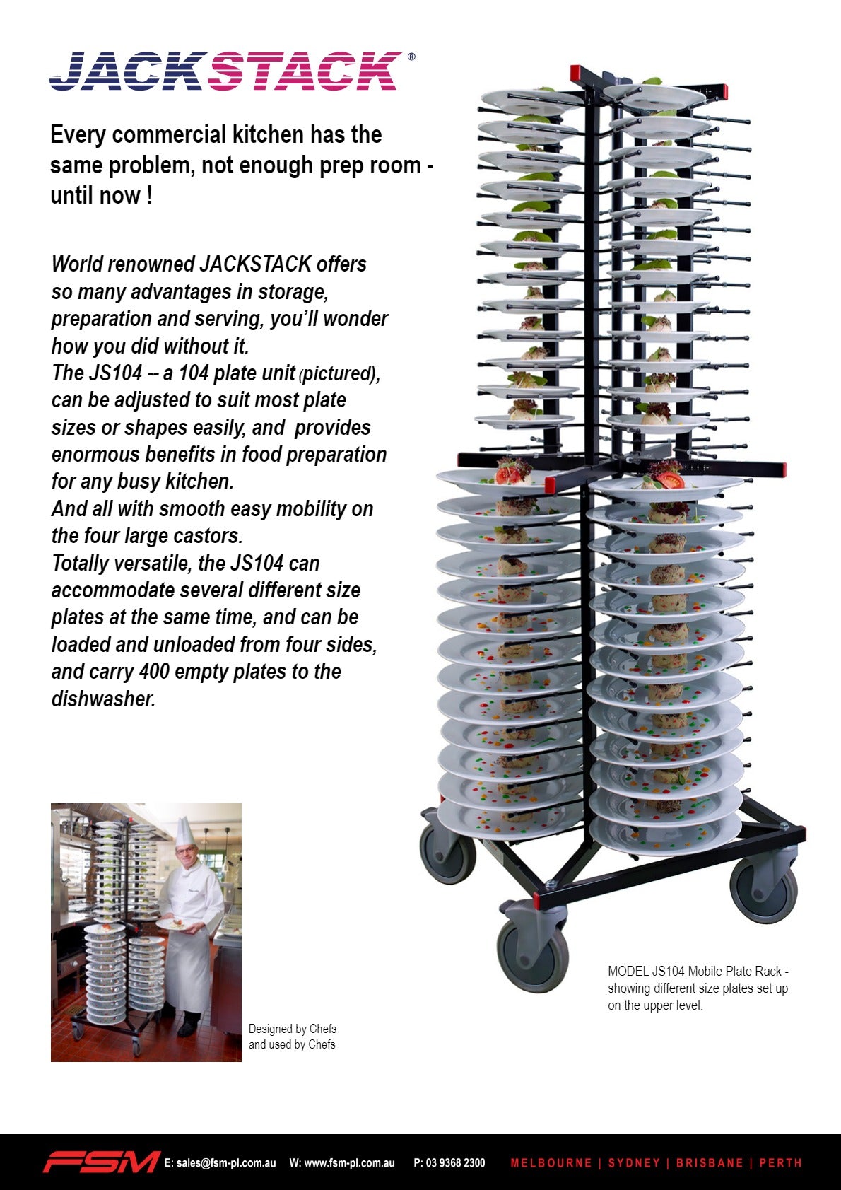 Jackstack JS104 - Plate Rack | SilverChef