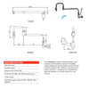 Jetstream JET2047W - Wall Mount Pot & Kettle Filling Faucet