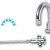 Jetstream JET780D - Knee Operated Timer Basin Tap Set