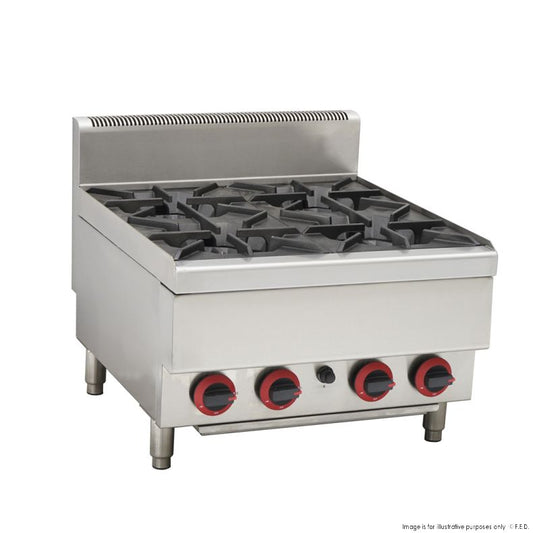 Gasmax JUS-TR-4BLPG - 4 Burner Cook Top
