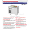 Turbo Air KSR9-1-N - 900mm Single Solid Door Prep Fridge