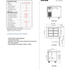 Turbo Air KSR9-1-N - 900mm Single Solid Door Prep Fridge