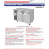 Turbo Air KUF12-2-N - 1200mm Double Solid  Door Freezer