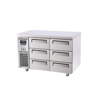 Turbo Air KUF12-3D-6 - 1200mm Six Solid Drawer Freezer