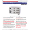 Turbo Air KUF12-3D-6 - 1200mm Six Solid Drawer Freezer