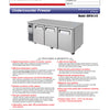 Turbo Air KUF18-3-N - 1800mm Triple Solid Door Freezer
