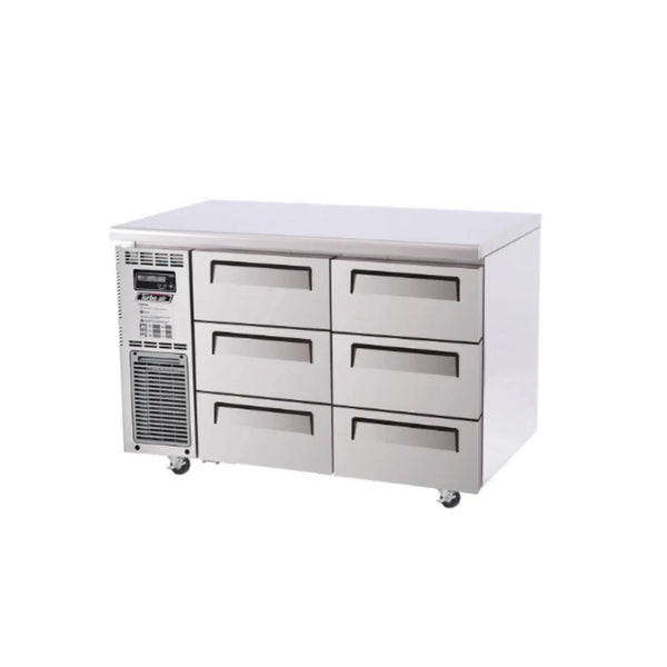 Turbo Air KUR12-3D-6N - 1200mm Six Solid Drawer Refrigerator