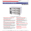 Turbo Air KUR12-3D-6N - 1200mm Six Solid Drawer Refrigerator