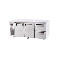 Turbo Air KUR18-2D-2-N - 1800mm Double Solid Door & Double Drawer Refrigerator