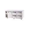 Turbo Air KUR18-2D-4-N - 1800mm Single Solid Door & 4 Drawer Refrigerator