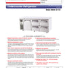 Turbo Air KUR18-2D-4-N - 1800mm Single Solid Door & 4 Drawer Refrigerator