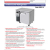 Turbo Air KUR9-1-N - 900mm Single Solid Door Refrigerator