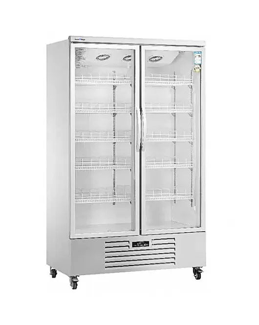 Snow Village LC-1000FX - Double Glass Door Display Fridge