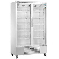 Snow Village LC-1000FX - Double Glass Door Display Fridge