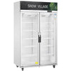 Snow Village LC-1200FS - Double Glass Door Display Fridge