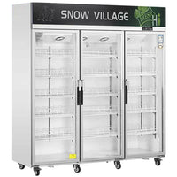 Snow Village LC-1500FS - Triple Glass Door Display Fridge