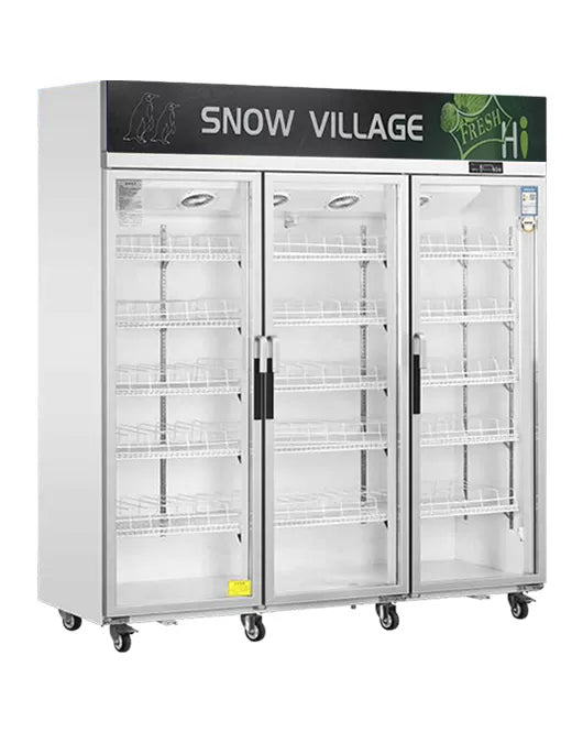Snow Village LC-1500FS - Triple Glass Door Display Fridge