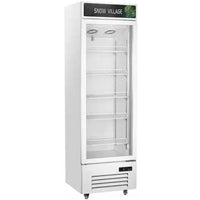 Snow Village LC-338W - Single Glass Door Upright Fridge