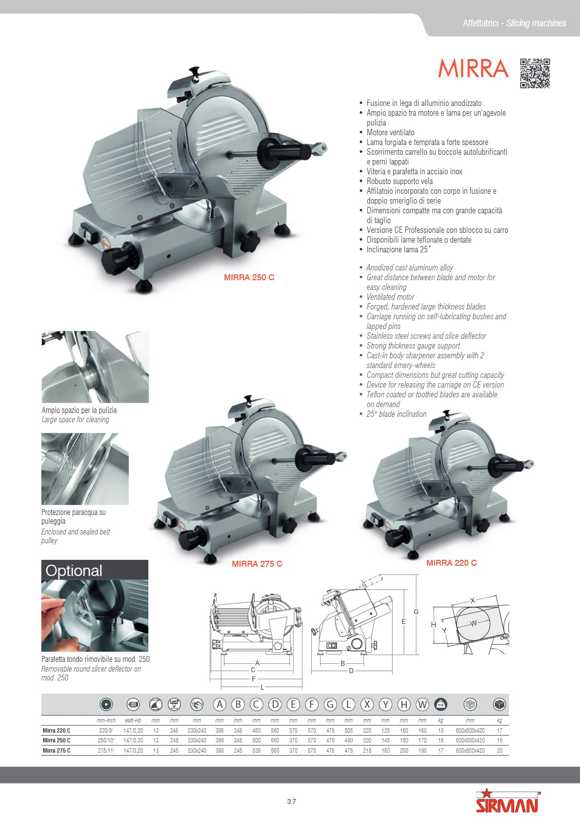 Sirman S10253382 Mirra 250C STAC - Slicer
