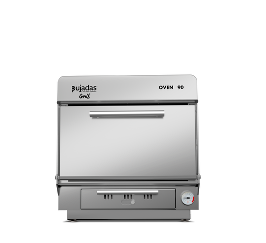 Pujadas P85090B 90 Black - Charcoal Oven