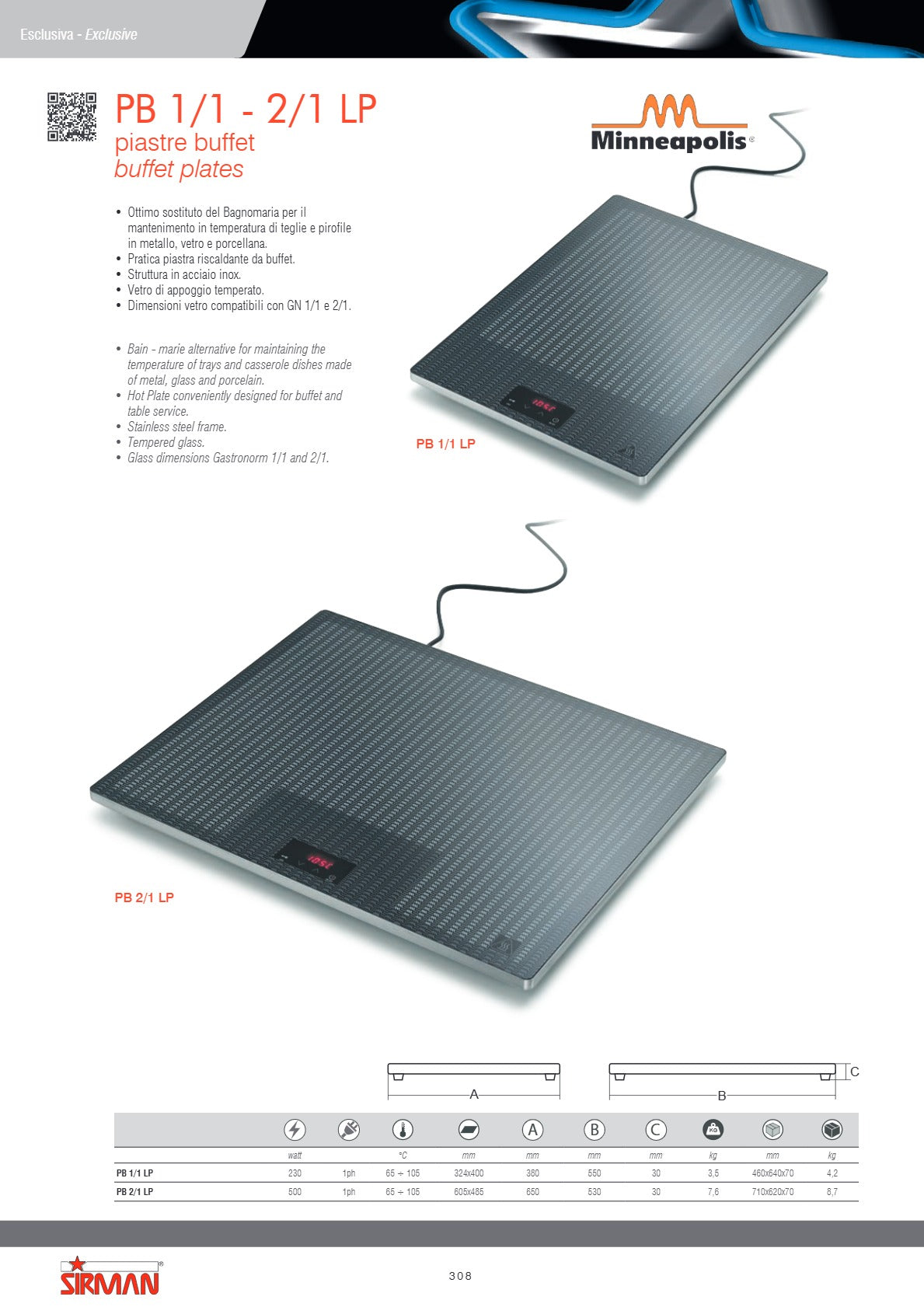 Sirman S3044PB02 PB 1/1 - Buffet Warmer