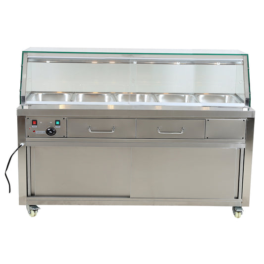 Thermaster PG180FE-YG - Heated Bain Marie Display