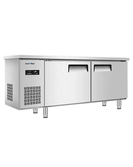 Snow Village PLD-12N2 - Stainless Double Door Workbench Freezer