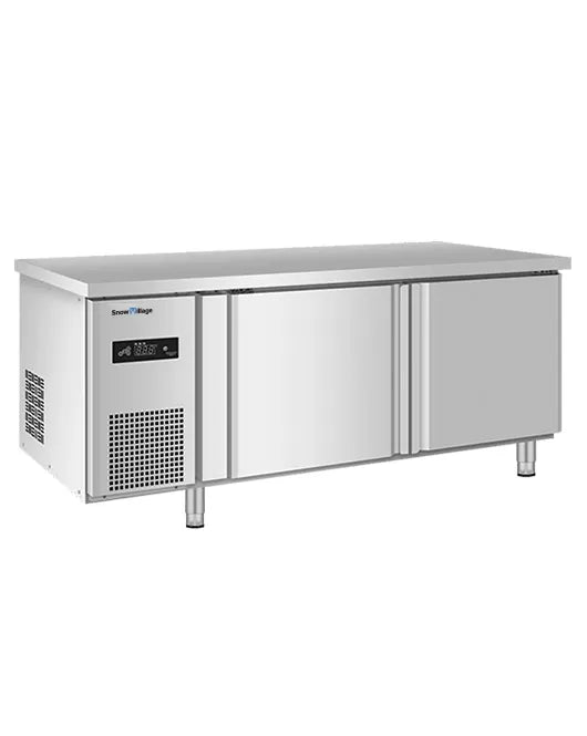 Snow Village PLD-15N2F - Stainless Double Door Workbench Freezer