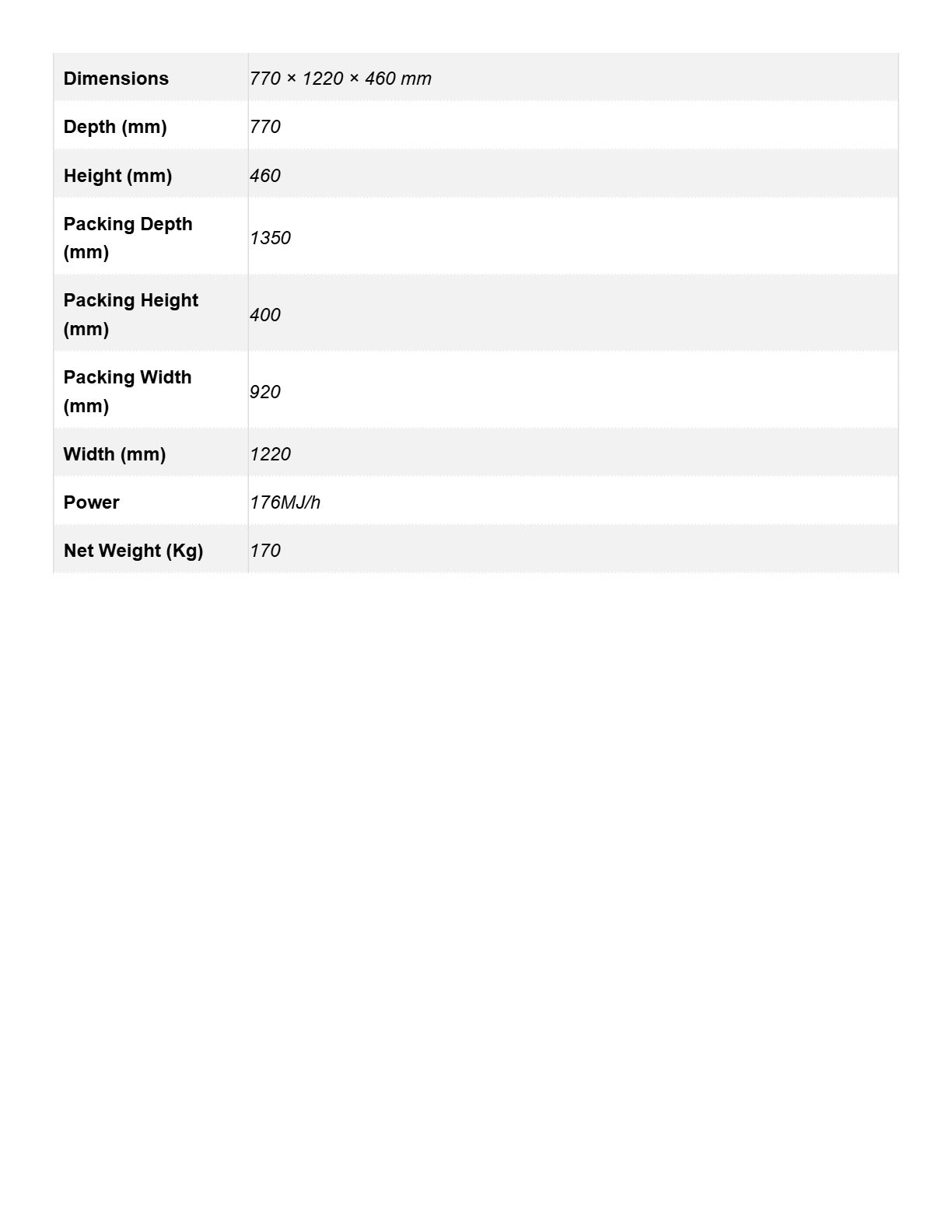 Gasmax QR-48E - Char Grill