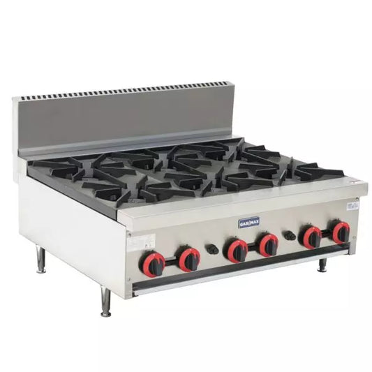 Gasmax RB-6EULPG - 6 Burner Cook Top