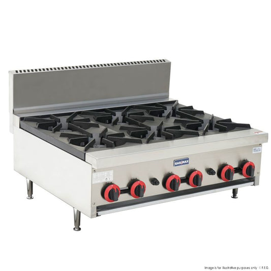 Gasmax RB-6E - 6 Burner Cook Top