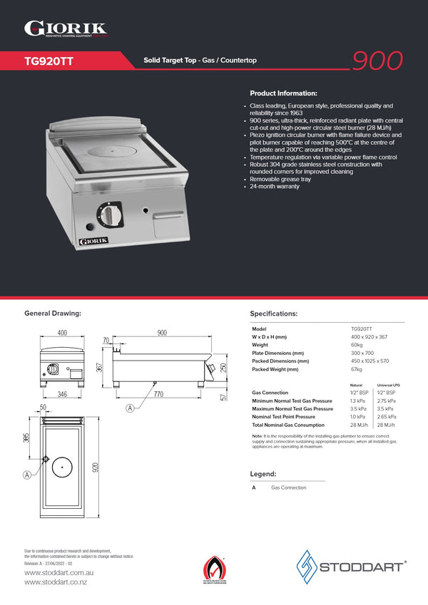 Giorik TG920TT - Target Top
