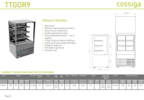 Cossiga TTGOR9 - Refrigerated Display