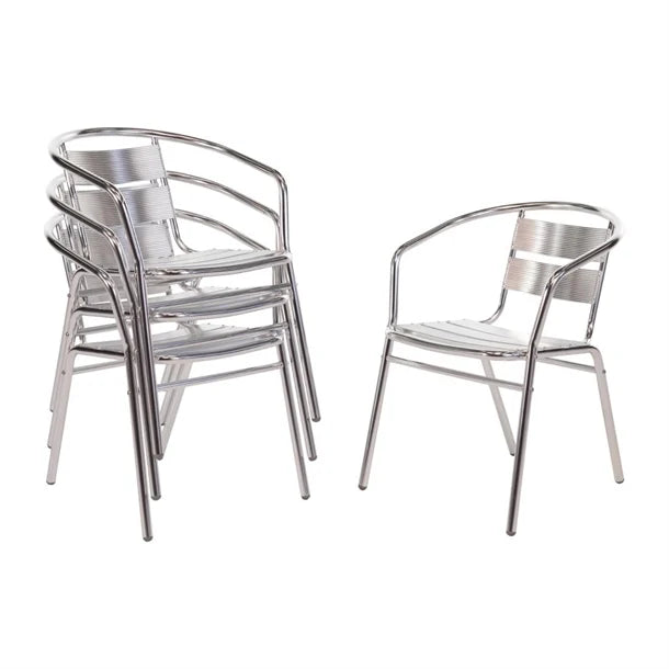 Bolero U419 - Four Aluminium Arm Chairs