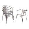 Bolero U419 - Four Aluminium Arm Chairs