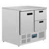 Polar U637-A - 2 Drawer Counter Fridge