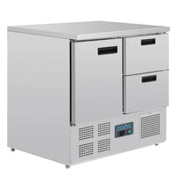 Polar U637-A - 2 Drawer Counter Fridge