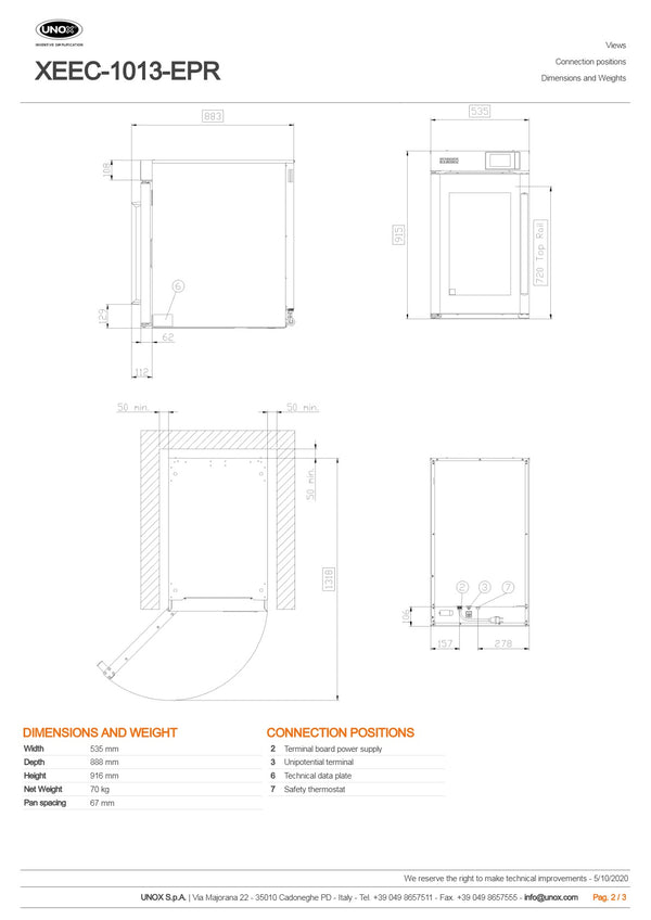 Unox Evereo XEEC-1013-EPR - Food Preserver