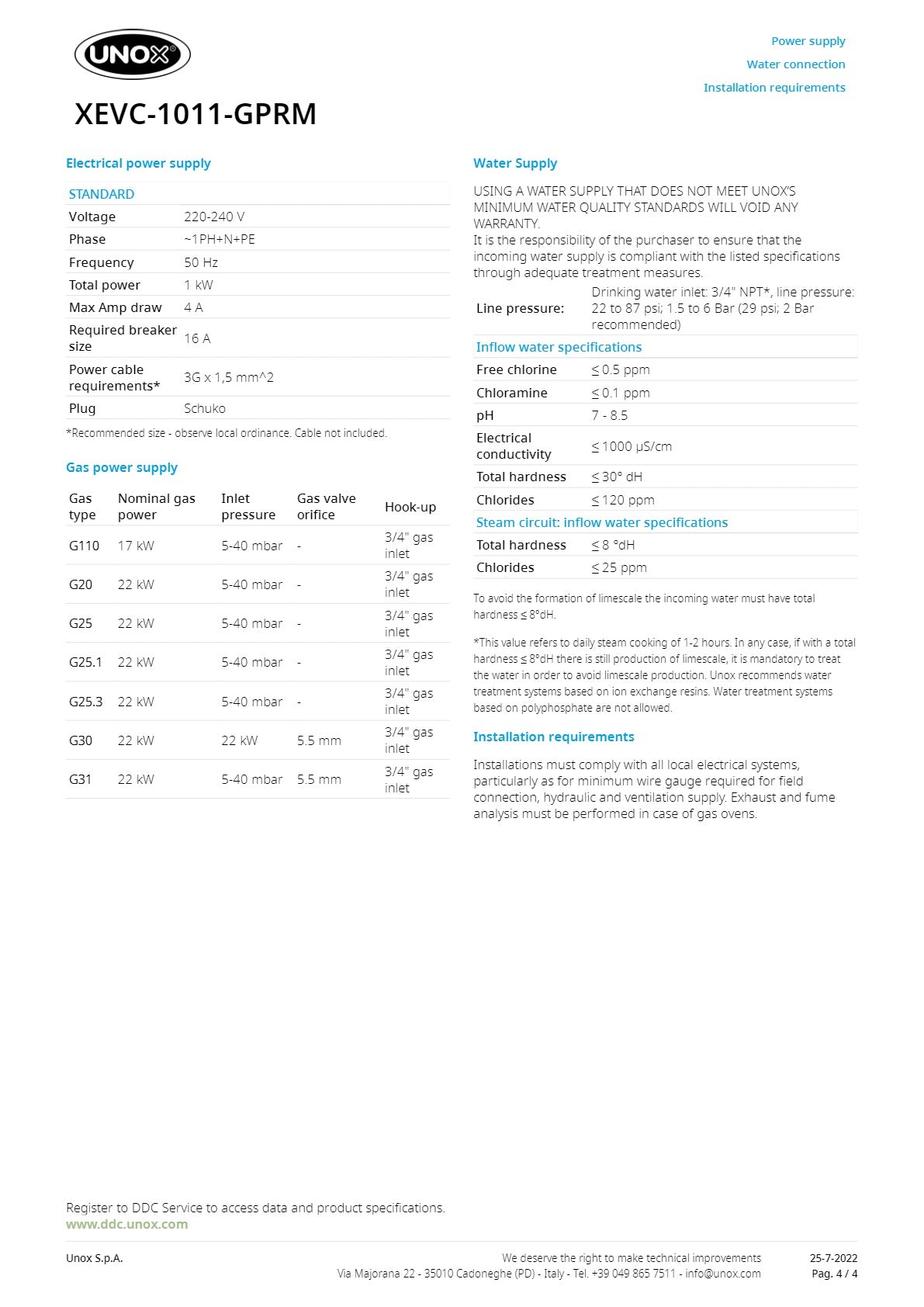 Unox Cheftop Gas XEVC-1011-GPRM - Combi Oven