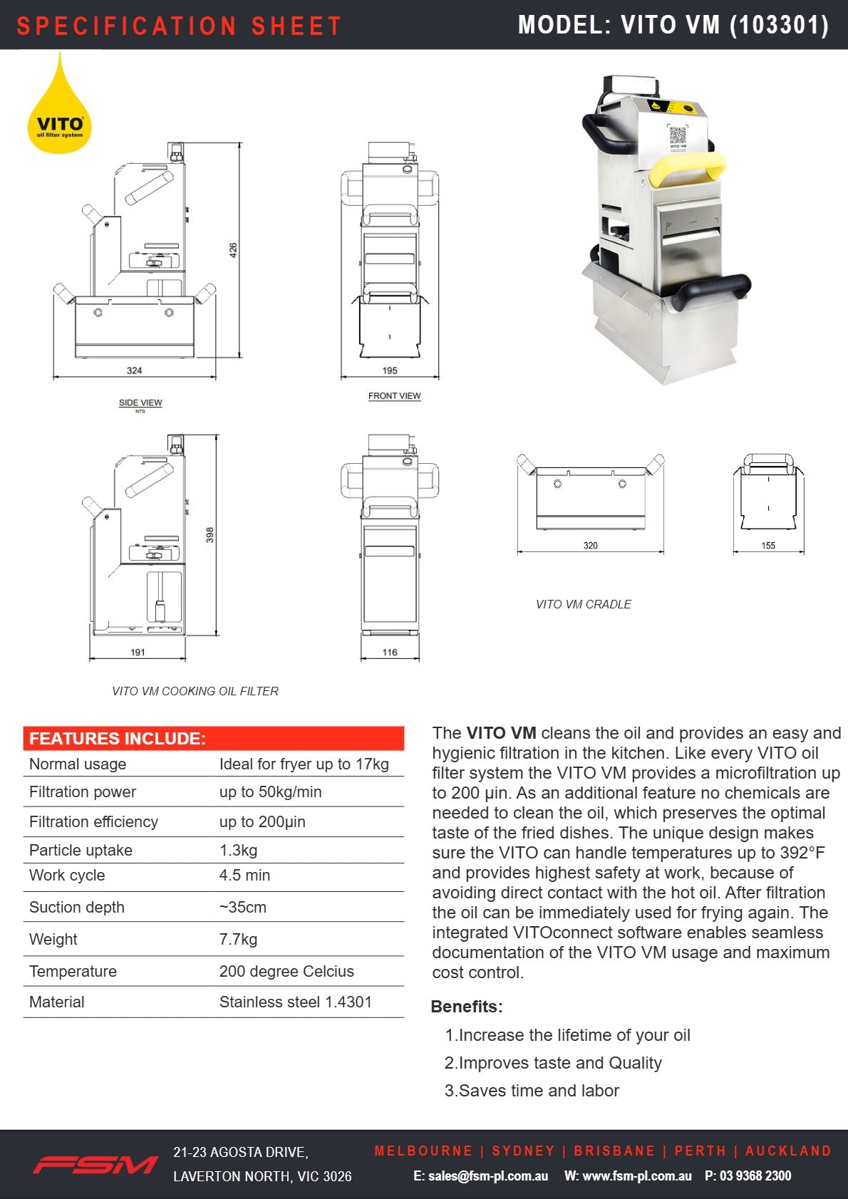 Vito VL Connect 103204 - Oil Filter System