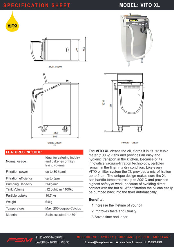 Vito XL - Vacuum Filtration System