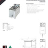 Woodson W.FRSA110 - Countertop Autolift Fryer