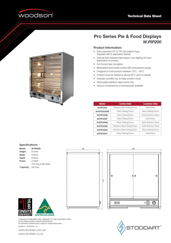Woodson W.PIP200 - Pie Warmer
