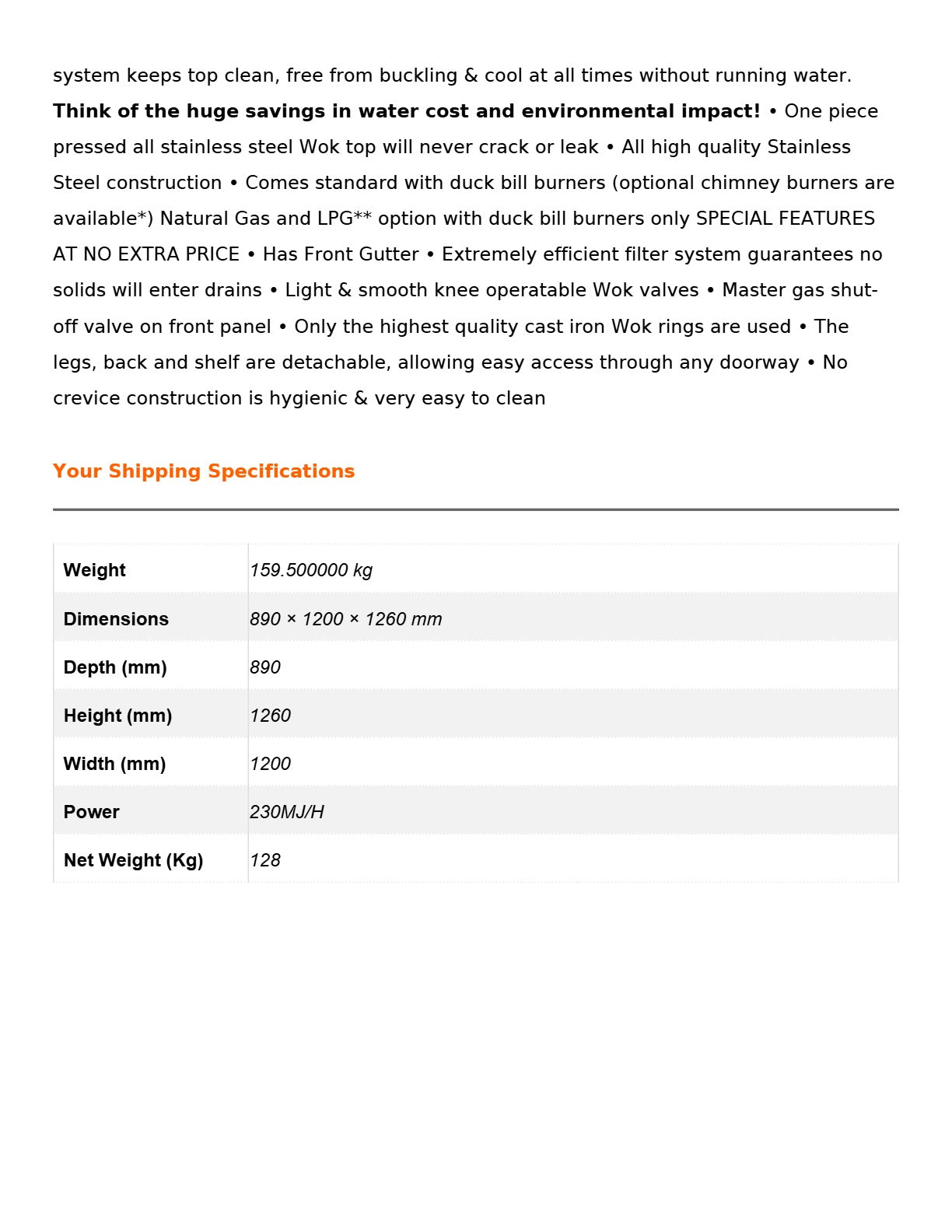 Gasmax WW-2L - Double Wok