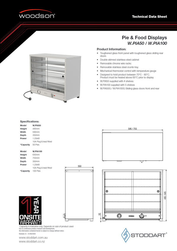 Woodson W.PIA100 - Pie Warmer