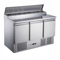 FED-X XGNS1300D - Three Door Salad Prep Fridge